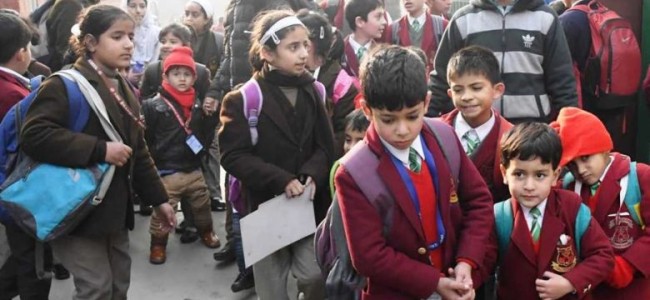 School timing changed in Kashmir Valley