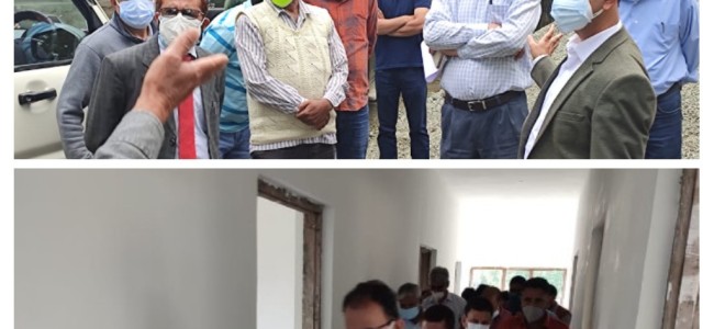 Project Director reviews development works being executed under Samagra Shiksha at Baramulla
