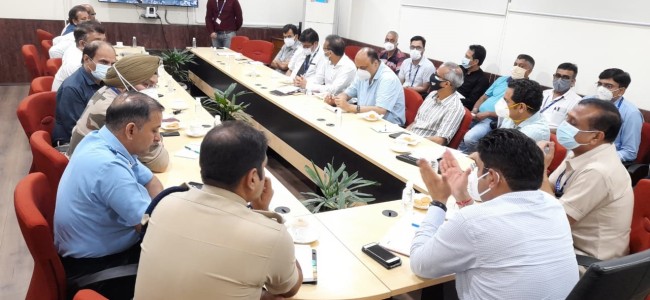 Div Com holds coordination meeting for night landing at Jammu Airport