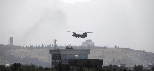 Taliban fighters enter Kabul; helicopters land at US Embassy
