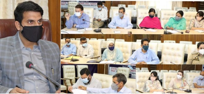 DC Srinagar reviews preparations for “Clean India” Programme