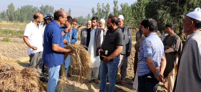 Director Agriculture visits Budgam