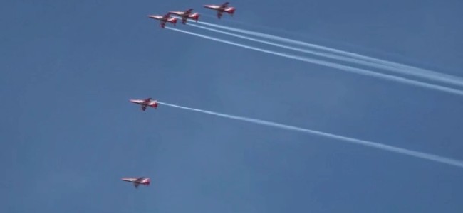 IAF air show on Dal waters conducted on Sunday
