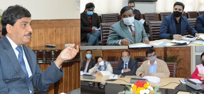 Chief Secretary reviews the Centrally Sponsored Schemes of H&UD department