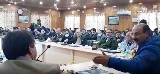 Director Agriculture Kashmir reviews implementation of CSSs