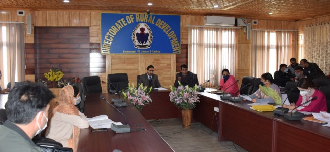 Director RD Kashmir chairs review meeting of District Srinagar