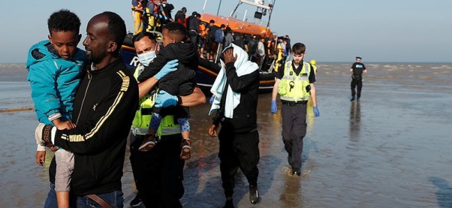 Migrant numbers crossing Channel unacceptable: UK