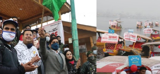 DC Srinagar flags-off Shikara Race at Dal Lake