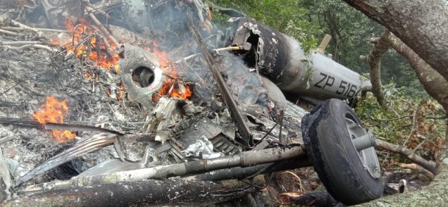 IAF helicopter with Gen Bipin Rawat on board crashes in Tamil Nadu; 4 killed