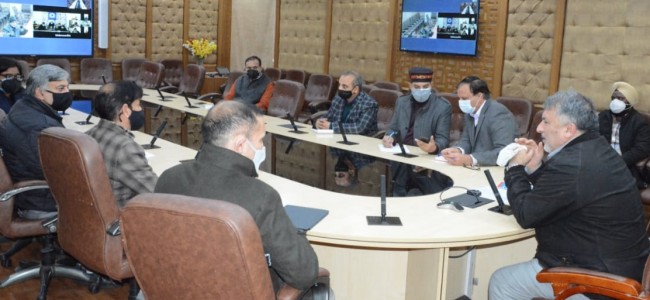 Dr Samoon chairs meeting regarding credits earned by candidates in various Polytechnics, ITIs of JK