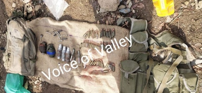 In Ganderbal forest searches, ammunition recovered