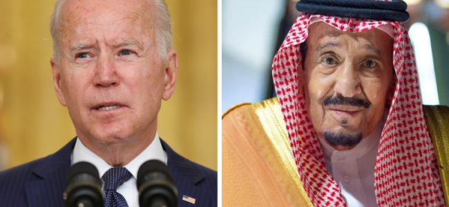 Biden, Saudi king discuss energy supplies, Iran and Yemen