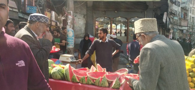 Rising temperatures bring people to watermelons in order to beat the heat