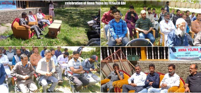 FCS&CA Gbl organizes programme on Anna Yojana at Kangan