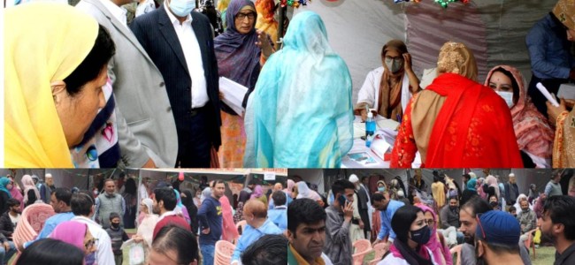Mega Health/ Awareness Mela held at Medical Zone S. R. Gunj