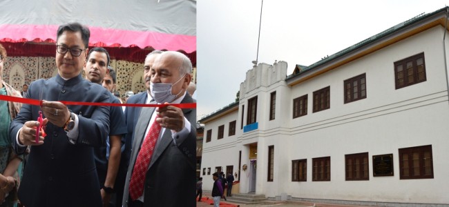 Union Law Minister inaugurates J&K International Arbitration Centre at Srinagar