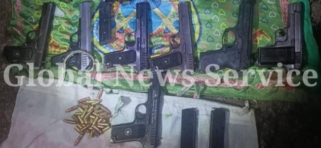 10 pistols, 5 grenades smuggled along LoC recovered in Kupwara: Police
