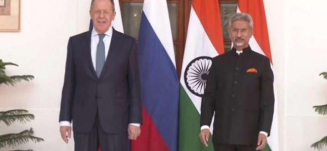 External Affairs Minister Jaishankar holds talks with visiting Russian Foreign Minister Lavrov