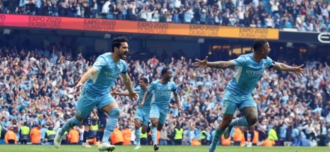 Man City win Premier League title after epic fightback on final day against Aston Villa