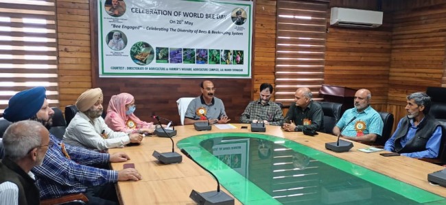 Agriculture Department Kashmir commemorates World Bee day