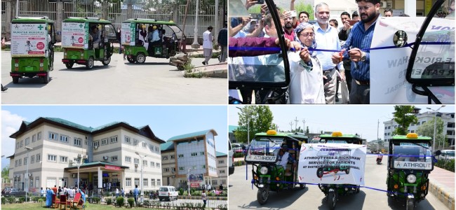 DC Gbl inaugurates E-Rickshaw service at Distt Hospital