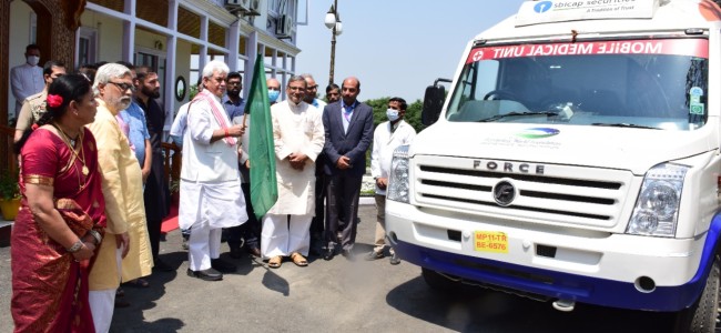 Lt Governor Flags off Two Mobile Medical Units for J&K and Ladakh