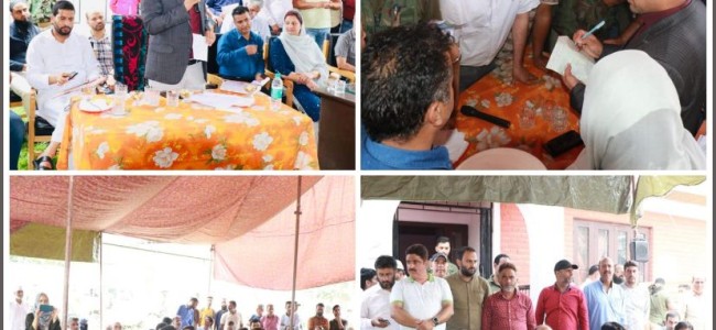 DC Srinagar holds Public Grievance Redressal Camp at Panchayat Ghar Lasjan
