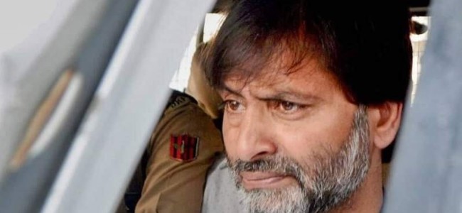 Killing of IAF men: Yasin Malik rejects court’s legal aid offer, insists on his physical appearance