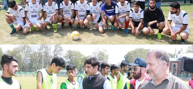 DC Srinagar inaugurates Inter-Zonal District Level Football Tournament for ‘Drug Free Srinagar’
