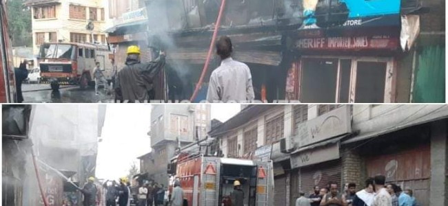 House, 3 Shops Gutted In Srinagar Fire Incident
