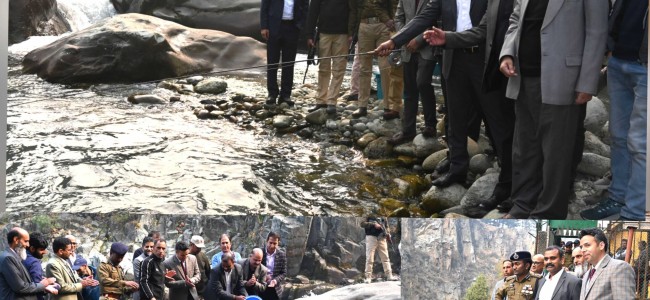 Union MoS Dr. L Murugan inaugurates various development projects at Kulgam, reviews the progress of work on different projects