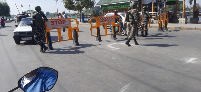 Security beefed up on Boulevard Road in connection with Union Home Minister’s visit