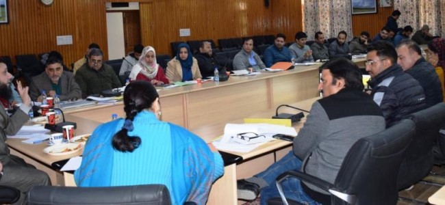 Director RDD Kashmir takes review of implementation status of schemes in Budgam