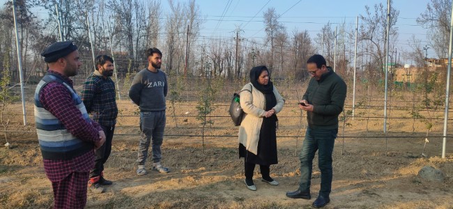 Director Horticulture Kashmir visits FPN Sangdon, Anantnag