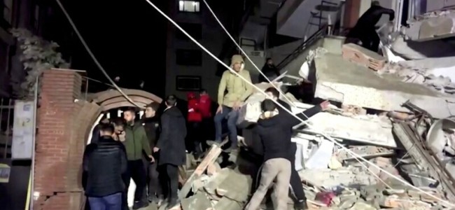 At least 300 dead, many trapped as major earthquake strikes Turkey, Syria