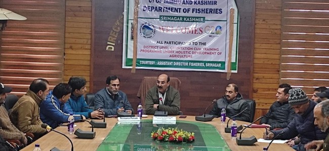 Director Agriculture Kashmir inaugurates Orientation/ Training programme under Holistic Development of Agriculture