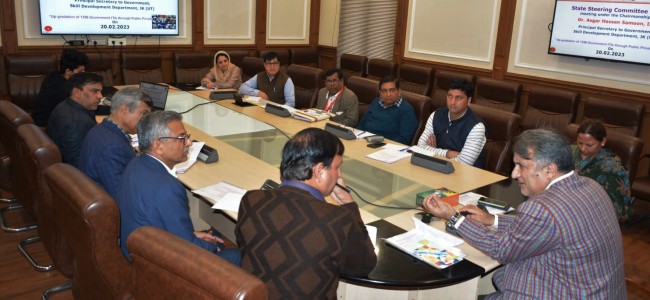 Dr Samoon chairs SSC meet; reviews working of IMCs under PPP scheme