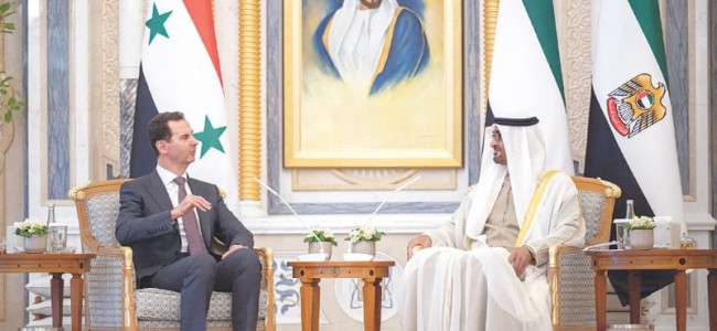 Assad in UAE, gets president’s nod for return to Arab fold