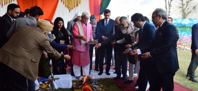 Lt Governor lays the foundation stone for Mall of Srinagar by Dubai’s Emaar