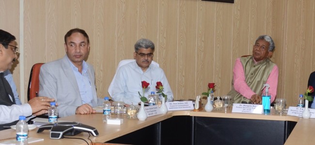 2nd UT Level Apex Committee, Technical Working Group meeting held at SKUAST, Jammu