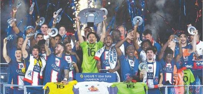 Champions PSG lose on Messi farewell, Auxerre relegated from Ligue 1