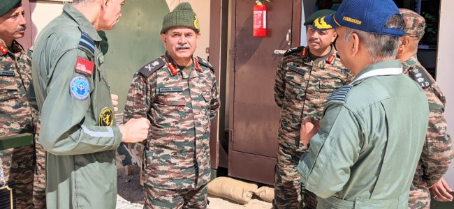 Northern Army Commander Visits Forward Areas In Ladakh, Reviews Operational Preparedness