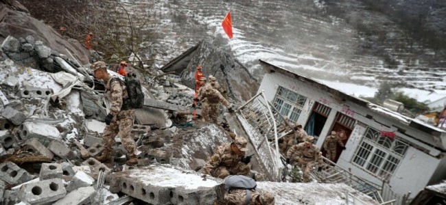 Dozens buried, 8 killed in southwest China landslide