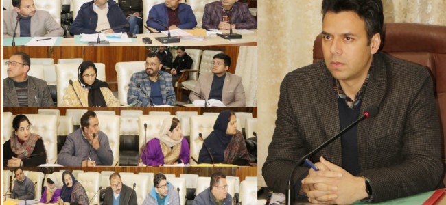 DC Srinagar reviews progress and implementation of different schemes under Agriculture and allied sectors