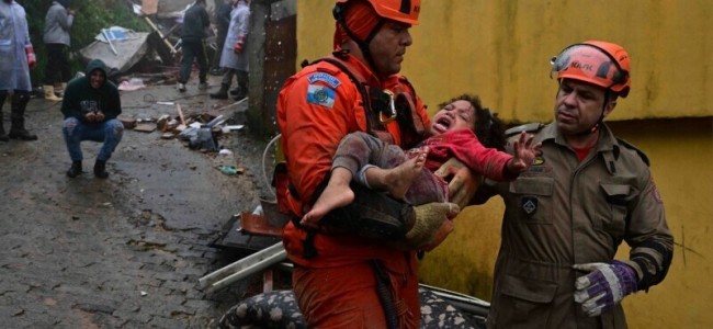 Girl buried under rubble rescued after 16 hours as storm kills at least 12 in Brazil