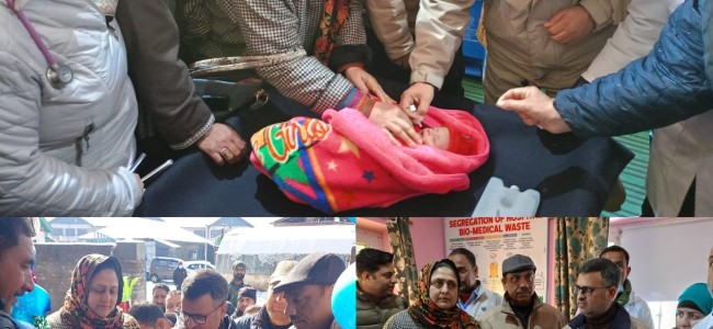Intensive Pulse Polio Immunization drive held across Kashmir Division