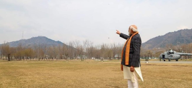 PM Modi Arrives in Srinagar