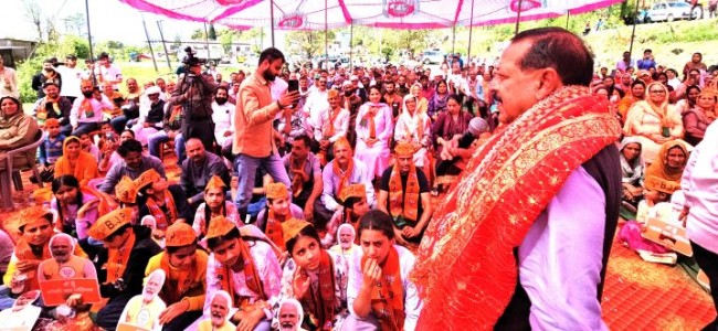 Udhampur’s 10 Years’ Development Comparable To Earlier 6 Decades: Dr Jitendra
