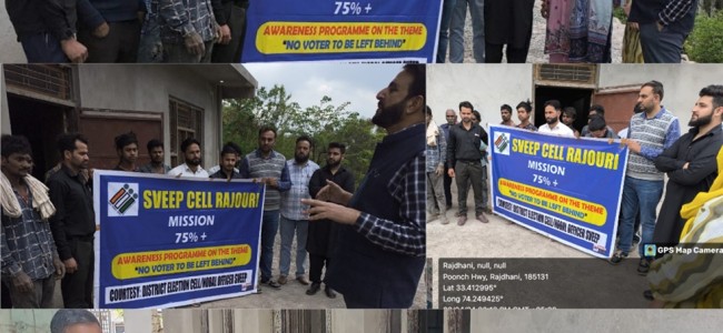 Massive SVEEP campaign launched across Rajouri district